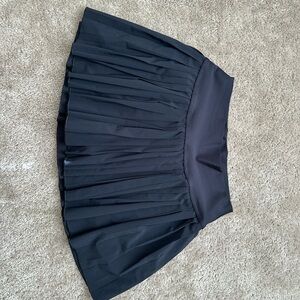 Black Pleated Sport Skort